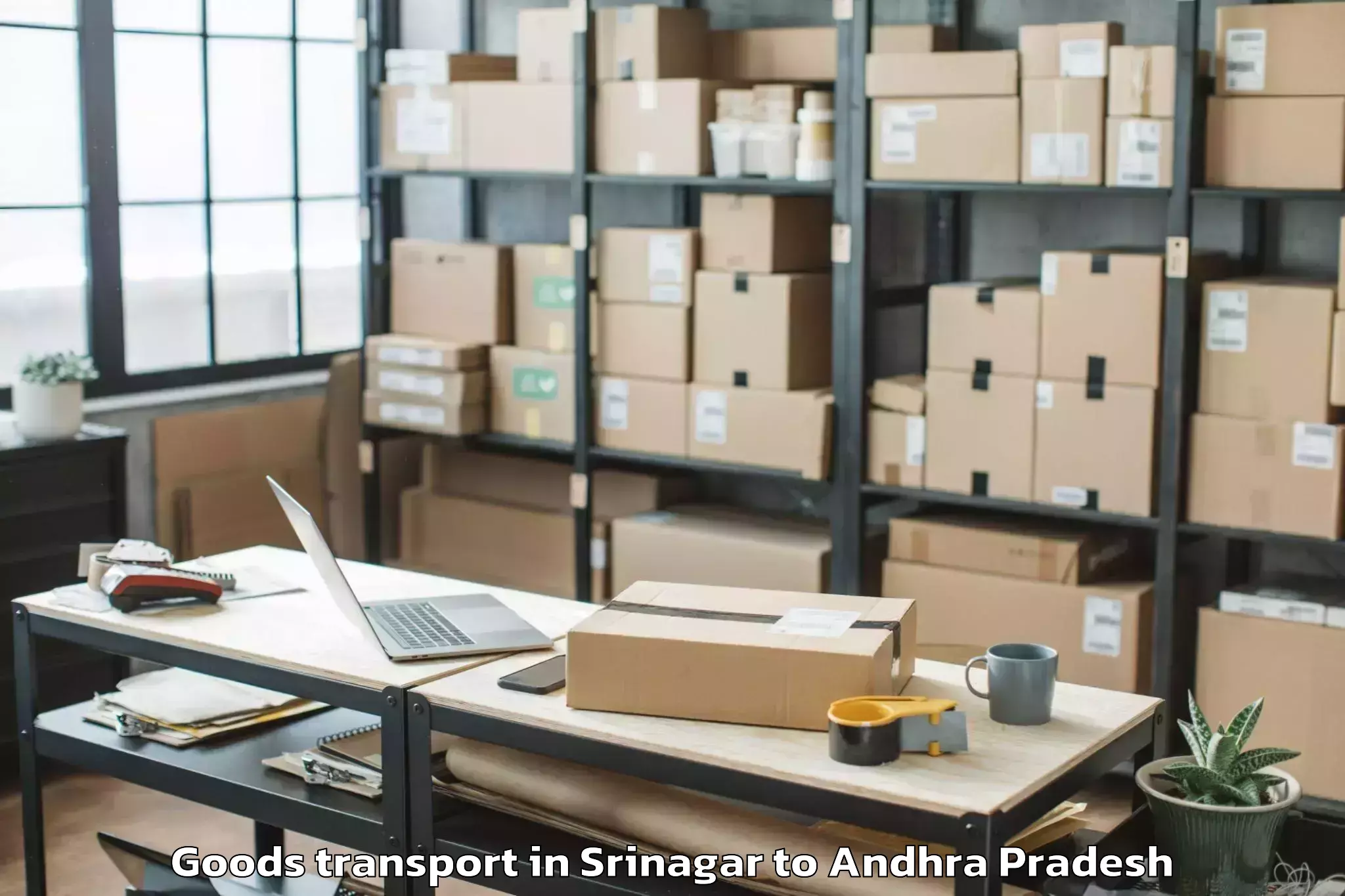 Srinagar to Pithapuram Goods Transport